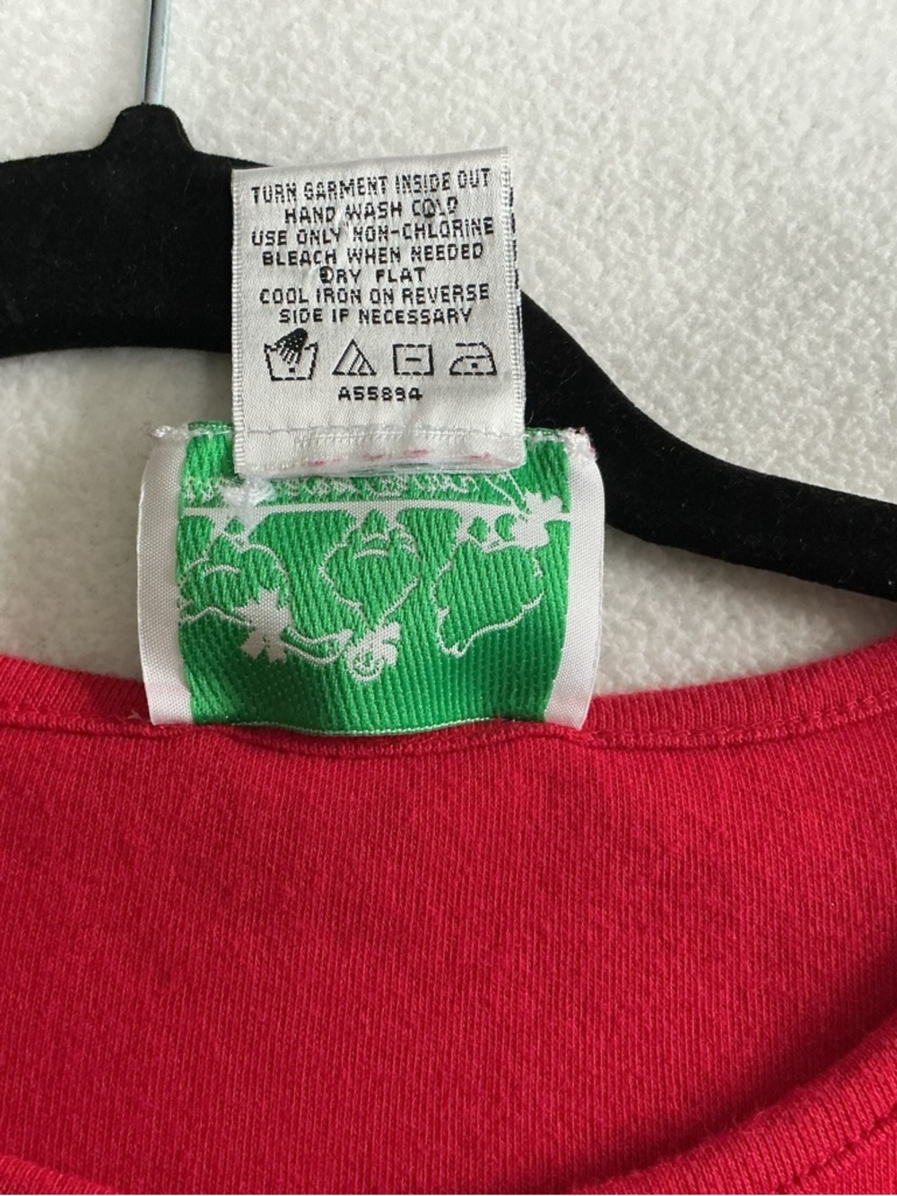 Quacker Factory Bright Red Crewneck heart Tee - Picture 6 of 8